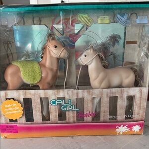 Barbie Cali Girl Horse Set - Brown and Cream
